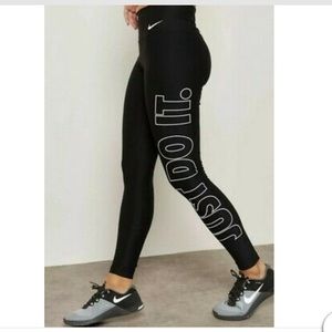 Nike black Just Do It leggings size L